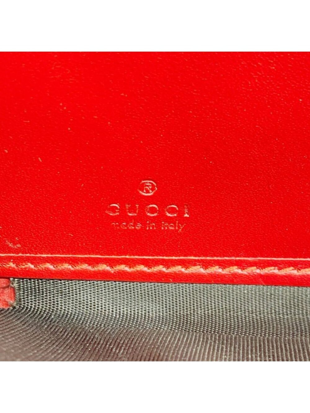 Gucci Wallet Guccissima Leather Red Gold - Picture 4 of 8